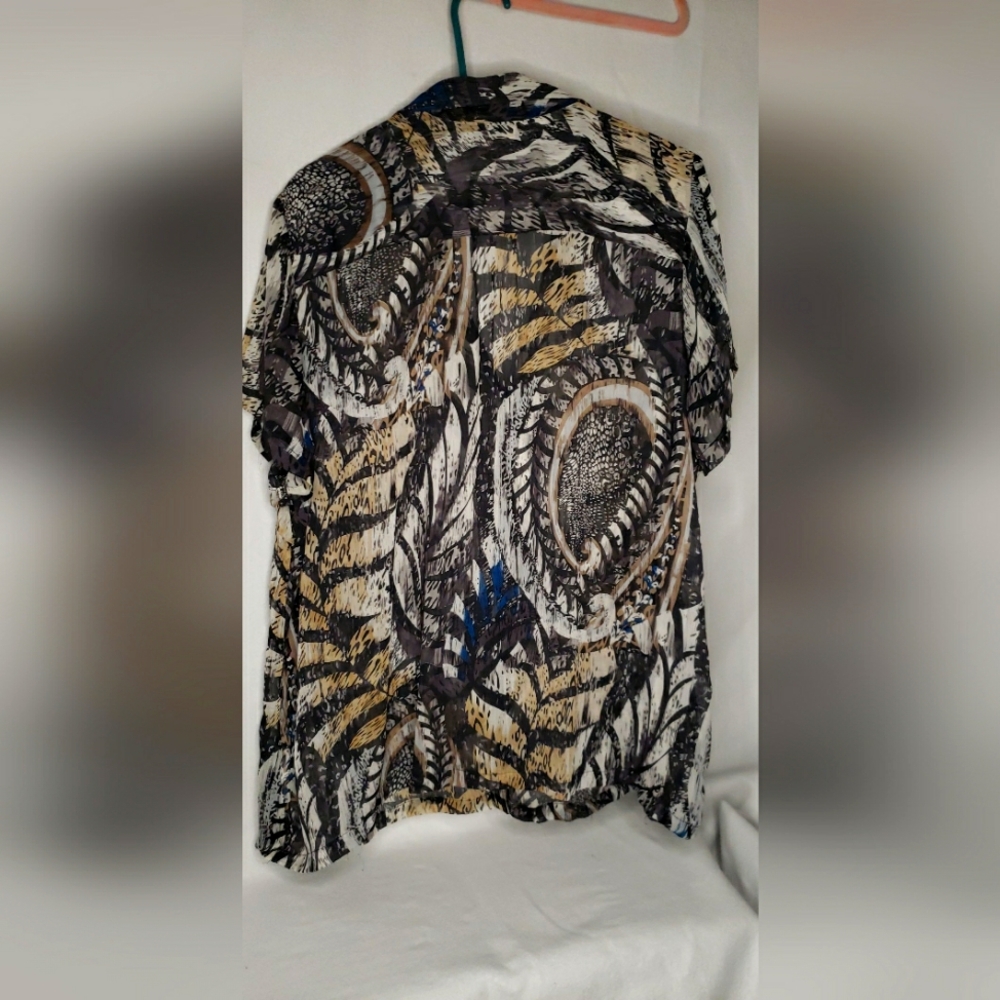 Vintage Avenue 22/24 short sleeve women's blouse